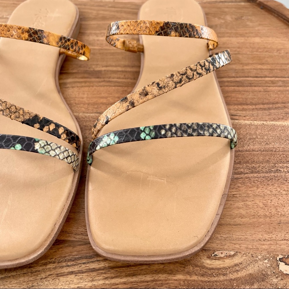 Madewell Lyra Slide Sandal in Snake Embossed Leather size 8.5 - Picture 10 of 10